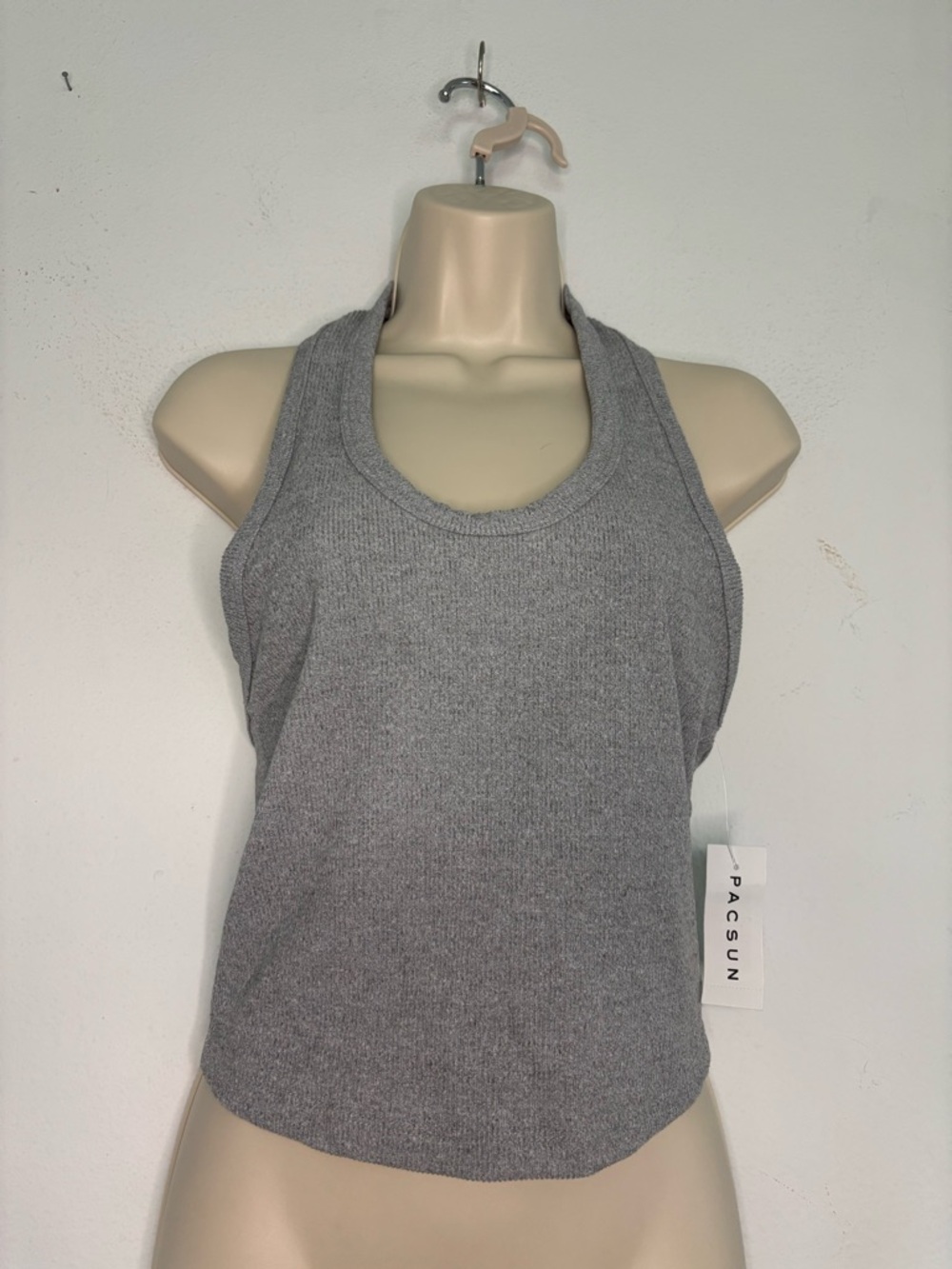 PACSUN NWT LIGHT GREY HALTER TOP BLOUSE SZ SMALL
